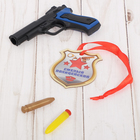 Пистолет с медалькой «Лучшему полицейскому», 14*14,2 см - Фото 2