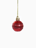 Ёлочные игрушки «Бусинка», шары новогодние, d=4 см, набор 6 шт., красный - Фото 4