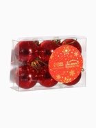 Ёлочные игрушки «Глянец», шары новогодние, d=3 см, набор 6 шт., красный - Фото 5