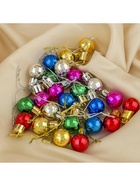 Ёлочные игрушки «Диско», шары новогодние, d=2 см, набор 24 шт., МИКС - Фото 2