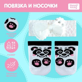 Одежда для пупса «Панда»: повязка и носочки Ош