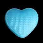 Мыло фигурное "Сердечко вязаное" синее 85гр - Фото 2
