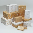 Набор коробок 10 в 1 «Снежинки», 12 × 7 × 4 - 32.5 × 20 × - фото 9724230