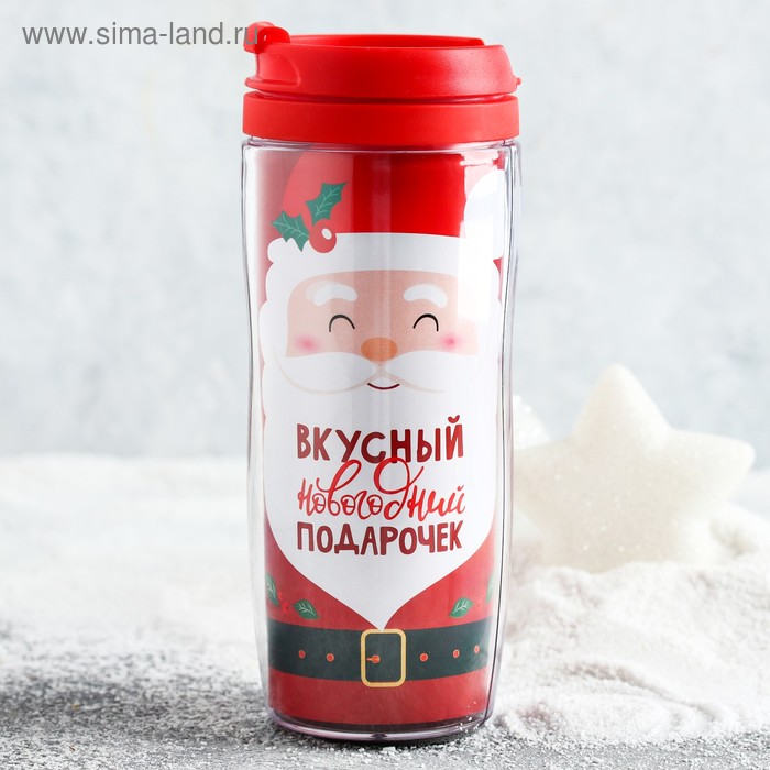 Кофе молотый в термостакане «Вкусный новогодний подарок», 50 г, 350 мл - Фото 1