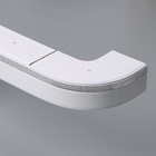 Карниз двухрядный, «Ультракомпакт. Лабиринт», 160 см, с декоративной планкой, белый - Фото 1