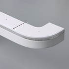 Карниз двухрядный «Ультракомпакт. Лабиринт», 180 см, с декоративной планкой, белый - Фото 1