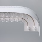 Карниз двухрядный «Ультракомпакт. Лабиринт», 180 см, с декоративной планкой, белый - Фото 2