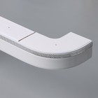 Карниз двухрядный, «Ультракомпакт. Лабиринт», 200 см, с декоративной планкой, белый - Фото 1