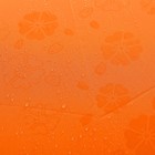 Зонт механический "Цветочки", R=50см, с проявляющимся рисунком, цвет оранжевый - Фото 3