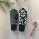 Варежки женские, цвет чёрный, размер 18 - Фото 2