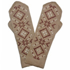 Варежки женские М02 цвет бежевый, р-р 18 - Фото 1