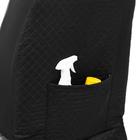 Авточехлы TORSO Premium универсальные, 9 предметов, чёрно-серый AV-8 - Фото 5