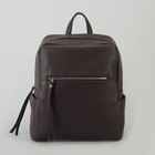 Рюкзак, отдел на молнии, наружный карман, цвет коричневый - Фото 2