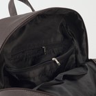 Рюкзак, отдел на молнии, наружный карман, цвет коричневый - Фото 5