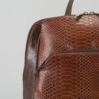 Рюкзак, отдел на молнии, 2 наружных кармана, цвет коричневый - Фото 4
