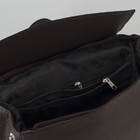 Сумка-рюкзак, отдел с перегородкой на молнии, наружный карман, цвет коричневый - Фото 5