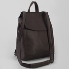 Сумка-рюкзак, отдел с перегородкой на молнии, наружный карман, цвет коричневый - Фото 6