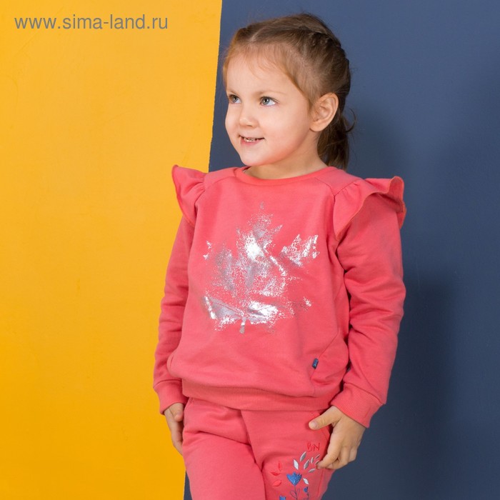 Свитшот для девочки, рост 110-116 см - Фото 1