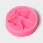 Силиконовый молд «Колокольчики крупные», 7×7 см, цвет розовый - Фото 2
