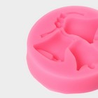 Силиконовый молд «Колокольчики крупные», 7×7 см, цвет розовый - Фото 3