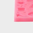 Молд для заливки «Свадебная атрибутика», силикон, 13 ячеек, 15.5×6×0.9 см, розовый - Фото 5