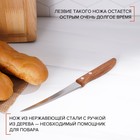 Нож кухонный для цитрусовых Доляна «Эльбрус», лезвие 12 см - фото 4254318