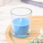 Свеча ароматическая в стакане 5×6 см, океан - Фото 2