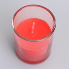Свеча  ароматическая в стекле 5х6см, клубника - Фото 5