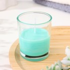 Свеча ароматическая в стакане 5×6 см, яблоко - Фото 2