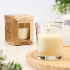 Ароматическая свеча в стакане 5×6 см, ваниль - Фото 1