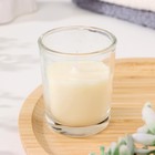 Ароматическая свеча в стакане 5×6 см, ваниль - Фото 2