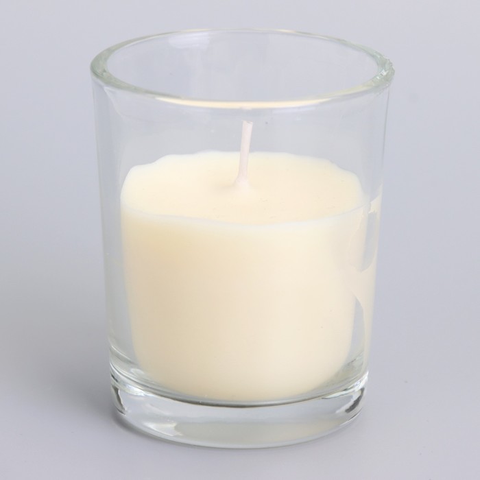 Свеча  ароматическая в стекле 5х6см, ваниль - фото 1881909594