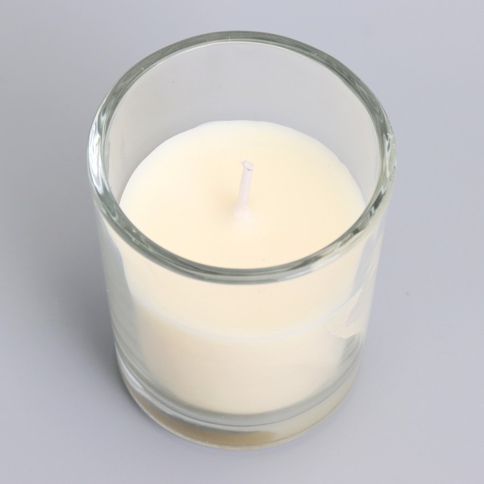 Свеча  ароматическая в стекле 5х6см, ваниль - фото 1881909595
