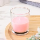 Свеча ароматическая в стакане 5×6 см, роза - Фото 2