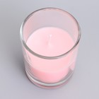 Свеча  ароматическая в стекле 5х6см, роза - Фото 5