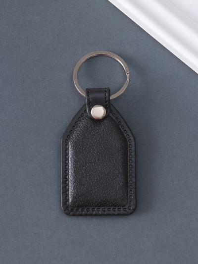 Кожаный брелок для ключей на кольце «Пистолет», (кожзам), 6.8×3.8 см