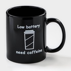 Кружка - хамелеон Доляна «Кофе», 350 мл, керамика, чёрная - Фото 4