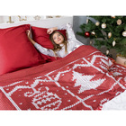 Постельное бельё «Этель» 2 сп Новогодняя вязка 175×215 см, 200×220 см, 70×70 см - 2 шт., поплин - Фото 4
