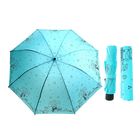 Зонт механический "Прогулка влюблённых", R=56,5см, цвет ментоловый - Фото 1