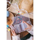 Контейнер для рукоделия большой, 27× 13× 4,5 см, со съёмными ячейками, 28 баночек, d = 3,7 см, цвет прозрачный - Фото 4