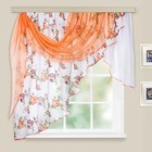 Комплект штор для кухни «Иллюзия», 300х150 см, цвет персиковый, принт микс - фото 8726889