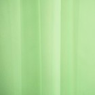 Штора-тюль для кухни Witerra 140х145см, св. зеленый, вуаль, пэ100% - Фото 3