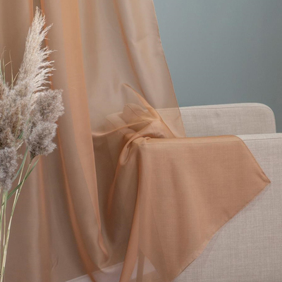 Штора-тюль Witerra 145х260см, какао, вуаль, пэ100%