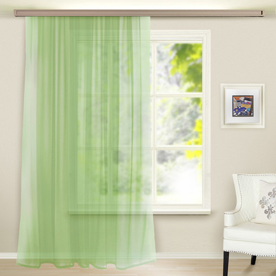 Штора-тюль Witerra 145х260см, фисташка, вуаль, пэ100%