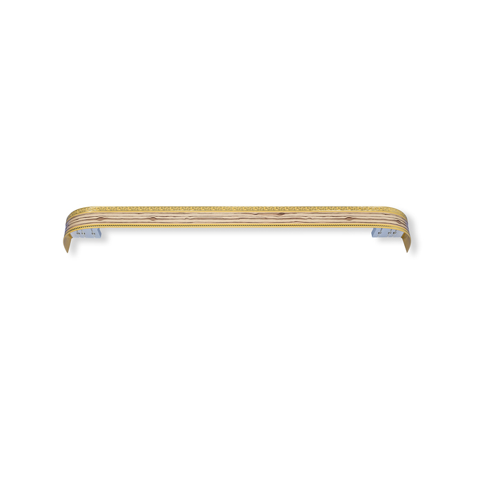Карниз трёхрядный «Ультракомпакт. Есенин», 360 см, с декоративной планкой 7 см, цвет золото