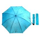 Зонт механический "Прогулка влюблённых", R=56,5см, цвет голубой - Фото 1