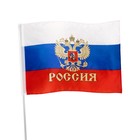 Флаг России с гербом, 60 х 90 см, полиэфирный шёлк - фото 8415904