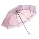 Зонт механический "Соната", R=55см, цвет бледно-розовый - Фото 2