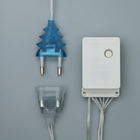 УЦЕНКА Гирлянда «Занавес» 1.5 × 1 м, IP20, прозрачная нить, 180 LED, свечение синее, 8 режимов, 220 В - Фото 4