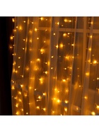 УЦЕНКА Гирлянда «Занавес», 2×3 м, IP20, 720 LED, 220 В, 8 режимов, прозрачная нить, свечение жёлтое - Фото 9
